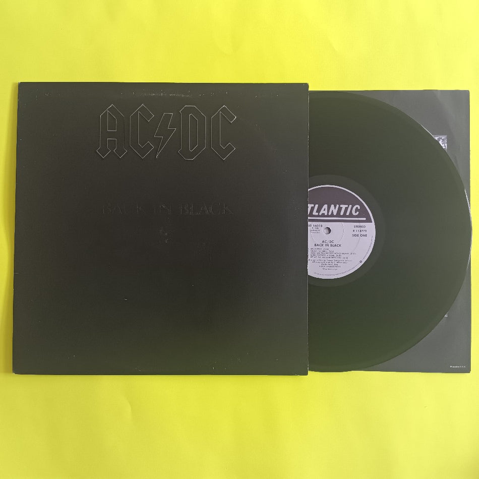 AC/DC - Back In Black EMBOSSED CLUB EDITION - 1980 - SD 16018 / R113772 - Used - VG++ - Vinyl