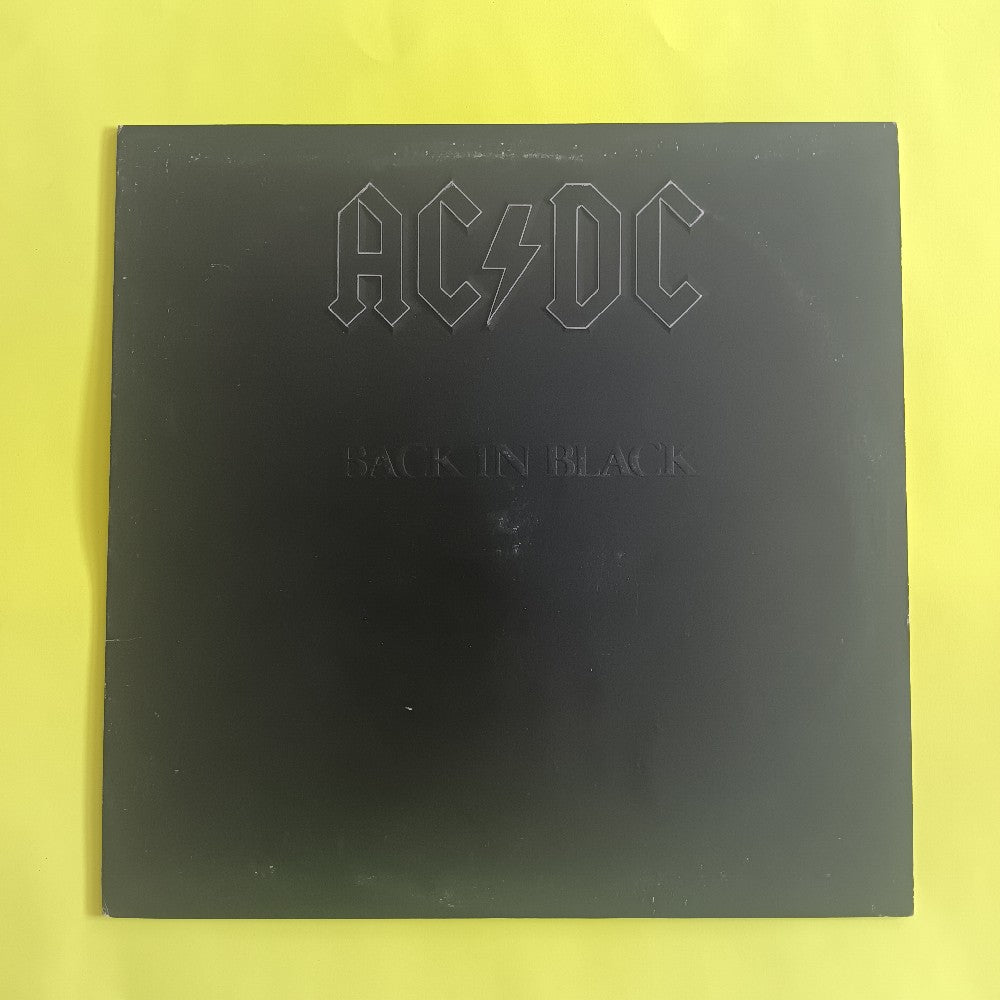 AC/DC - Back In Black EMBOSSED CLUB EDITION - 1980 - SD 16018 / R113772 - Used - VG++ - Vinyl