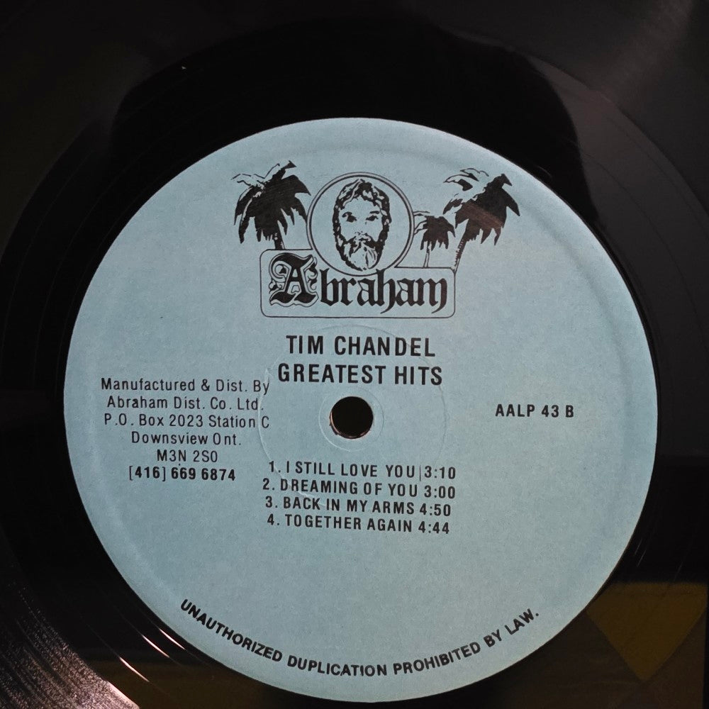 Tim Chandell - Greatest Hits / Name Misprint Only One L ON Chandel - 1983 - AALP 43 - Used - VG++ - Vinyl