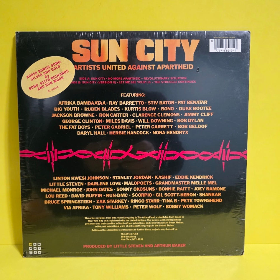 Artist United Against Apartheid - Sun City - 1985 - ST 53019 - New - Sealed - Vinyl