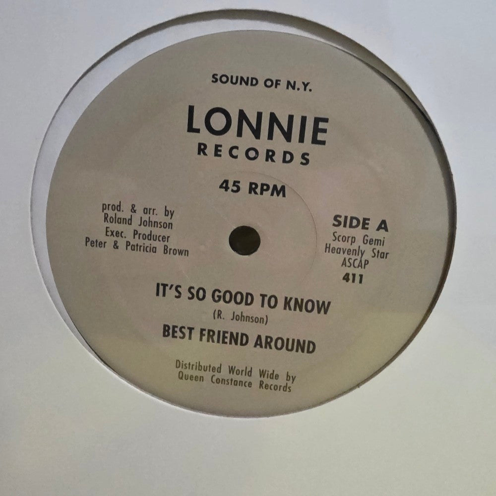 Best Friend Around  - It's So Good To Know  - 2005 - 411 - New - Sealed - Vinyl