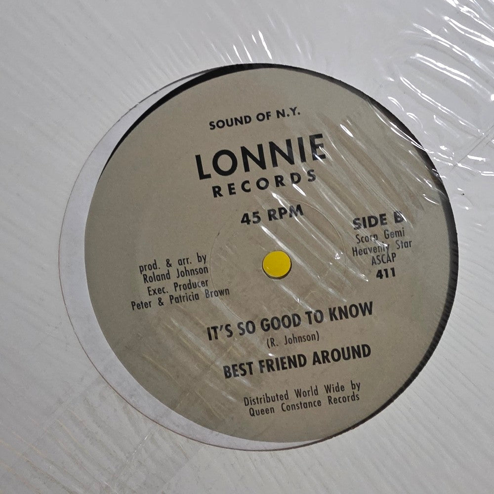 Best Friend Around  - It's So Good To Know  - 2005 - 411 - New - Sealed - Vinyl