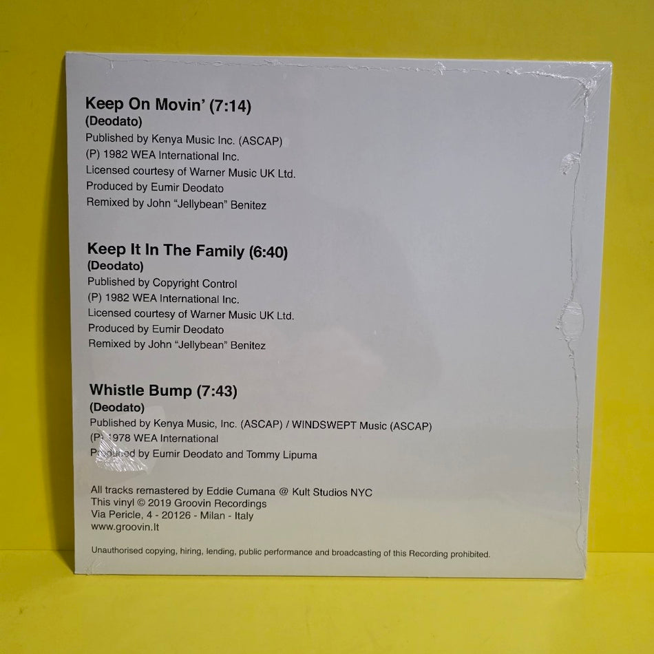 Deodato - Keep On Movin' ( Remix ) - 2019 - GRWB - New - Sealed - Vinyl