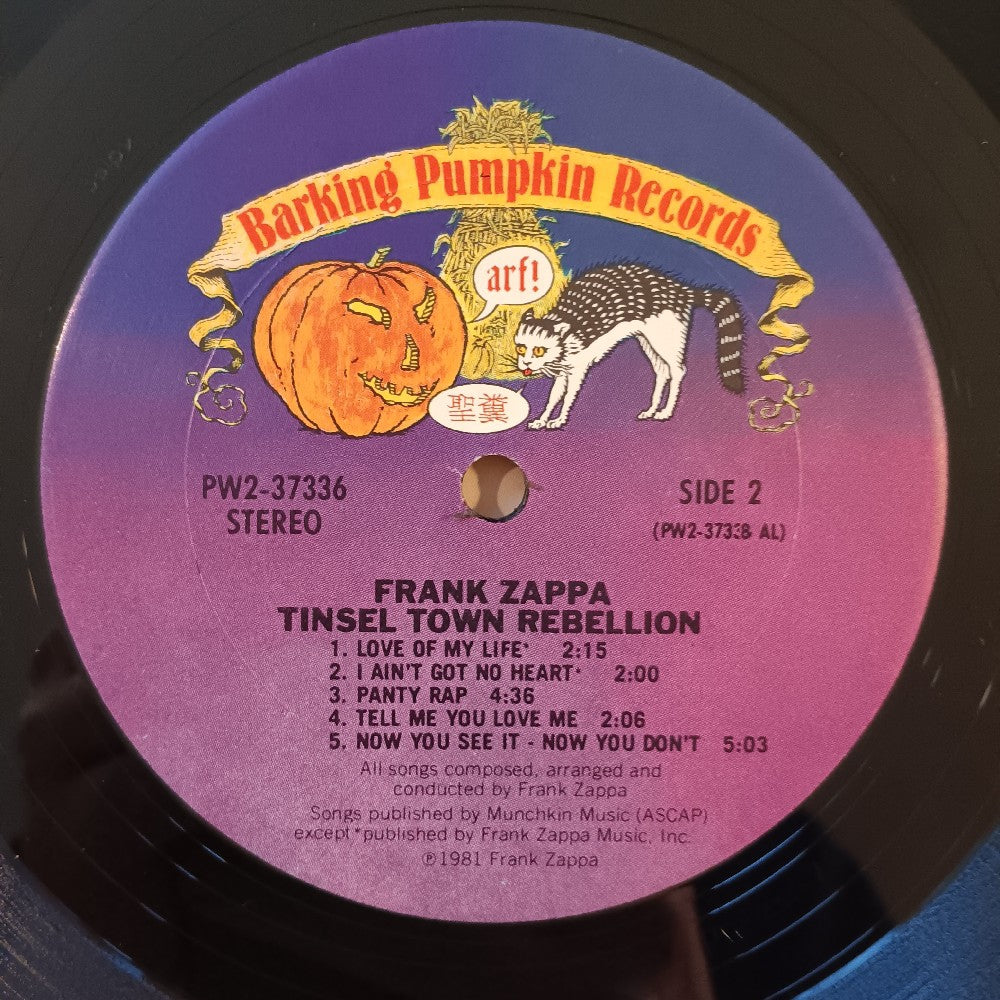 Frank Zappa - Tinsel Town Rebellion PROMO - 1981 - 2PW 37336 - Used - VG++ - Vinyl