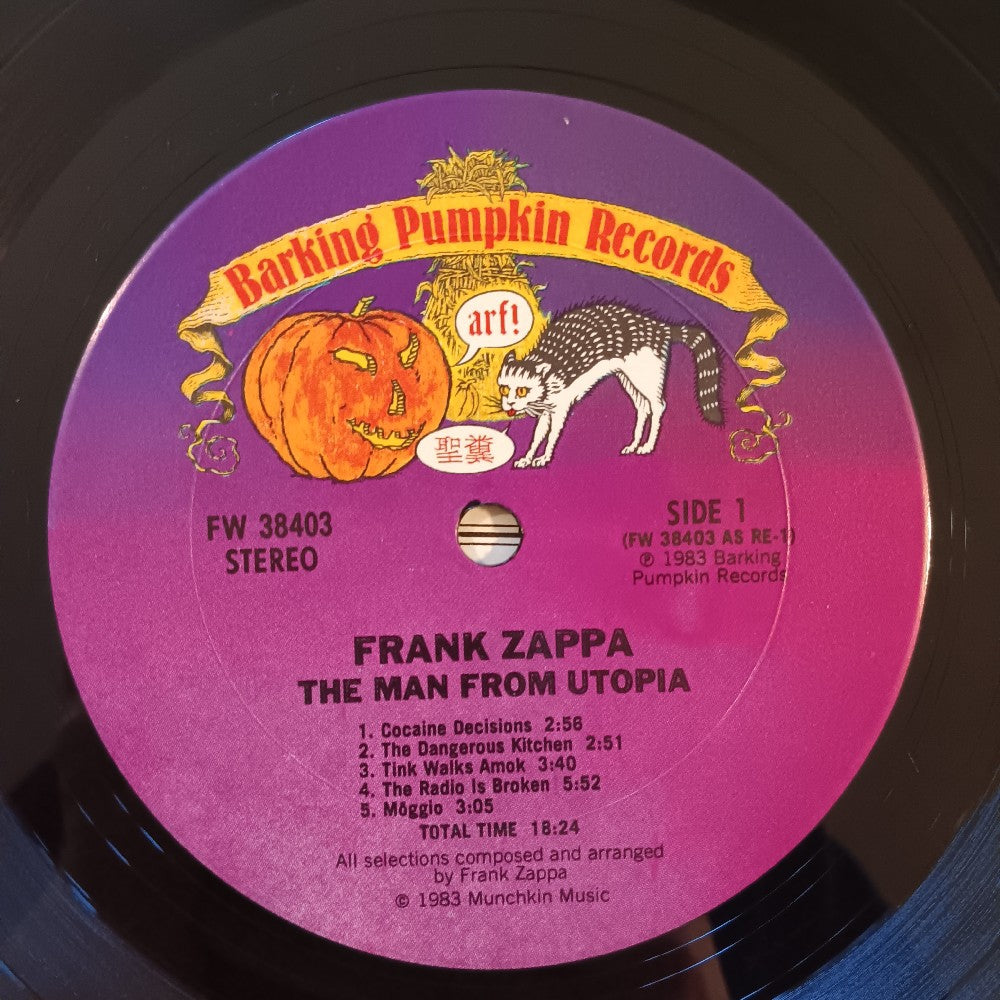 Frank Zappa - The Man From Utopia PROMO - 1983 - FW 38403 - Used - VG++ - Vinyl