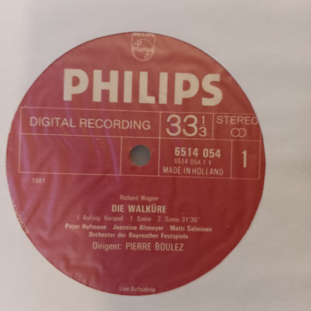 Pierre Boulez  - Wagner: Die Walkure 4 LP Box EU - 1981 - 6769 071 - Used - NM - Vinyl