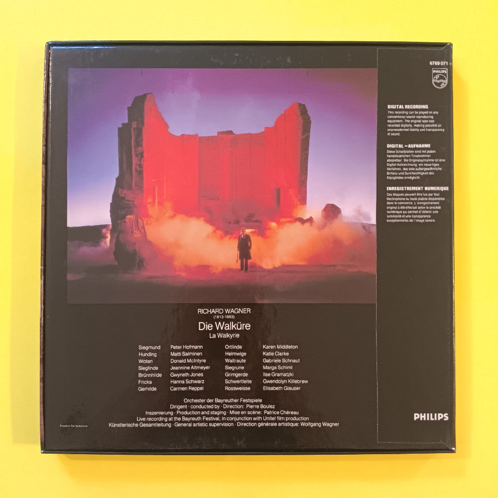 Pierre Boulez  - Wagner: Die Walkure 4 LP Box EU - 1981 - 6769 071 - Used - NM - Vinyl