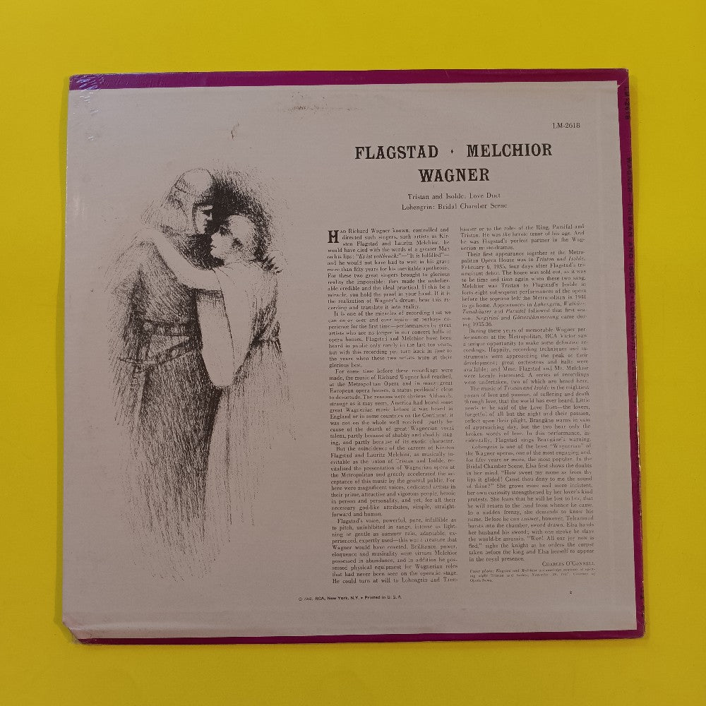 Kirsten Flagstad / Melchior - Tristan And Isolde Love Duet - 1962 - LM 2618 - New - Sealed - Vinyl