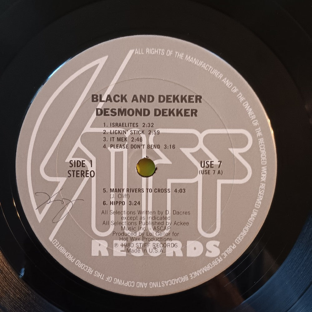 Desmond Dekker - Black And Dekker - 1980 - USE 7 - Used - VG++ - Vinyl