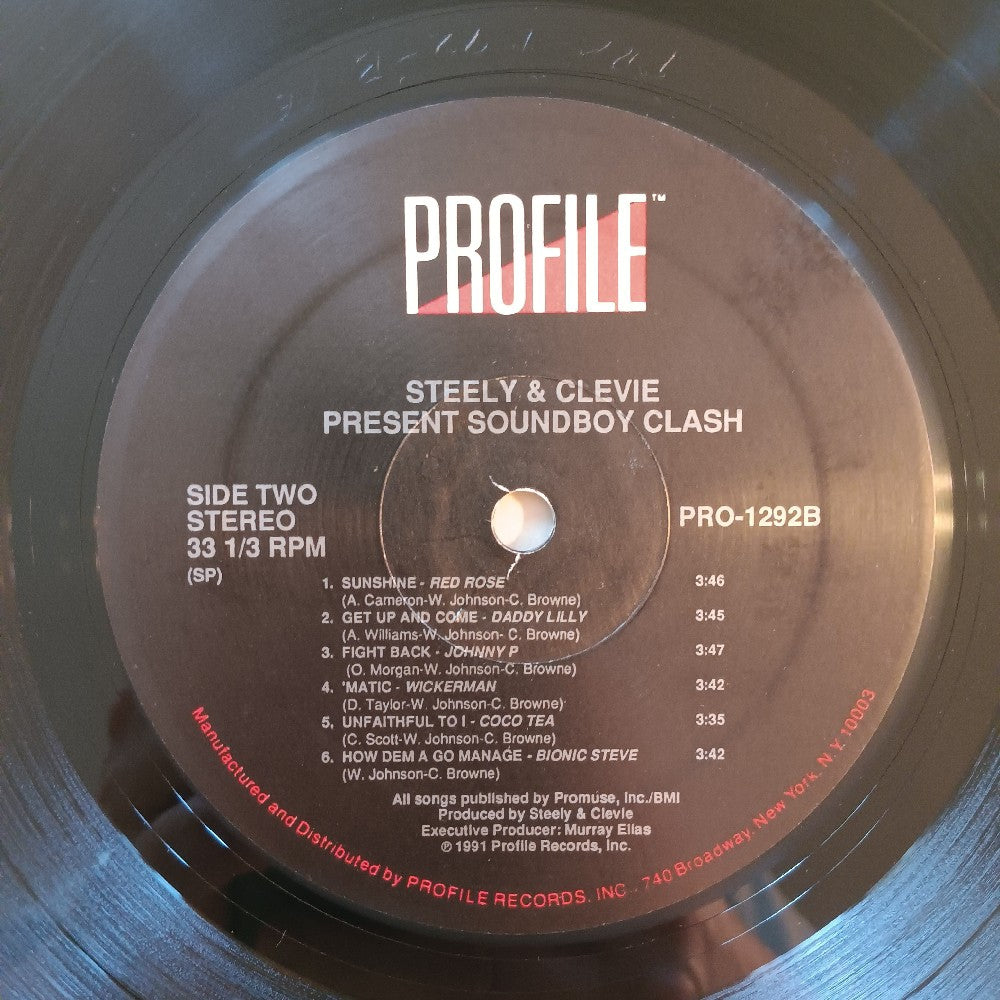 Various - Steely Clevie Present Soundboy Clash - 1991 - PRO-1292 - Used - VG++ - Vinyl