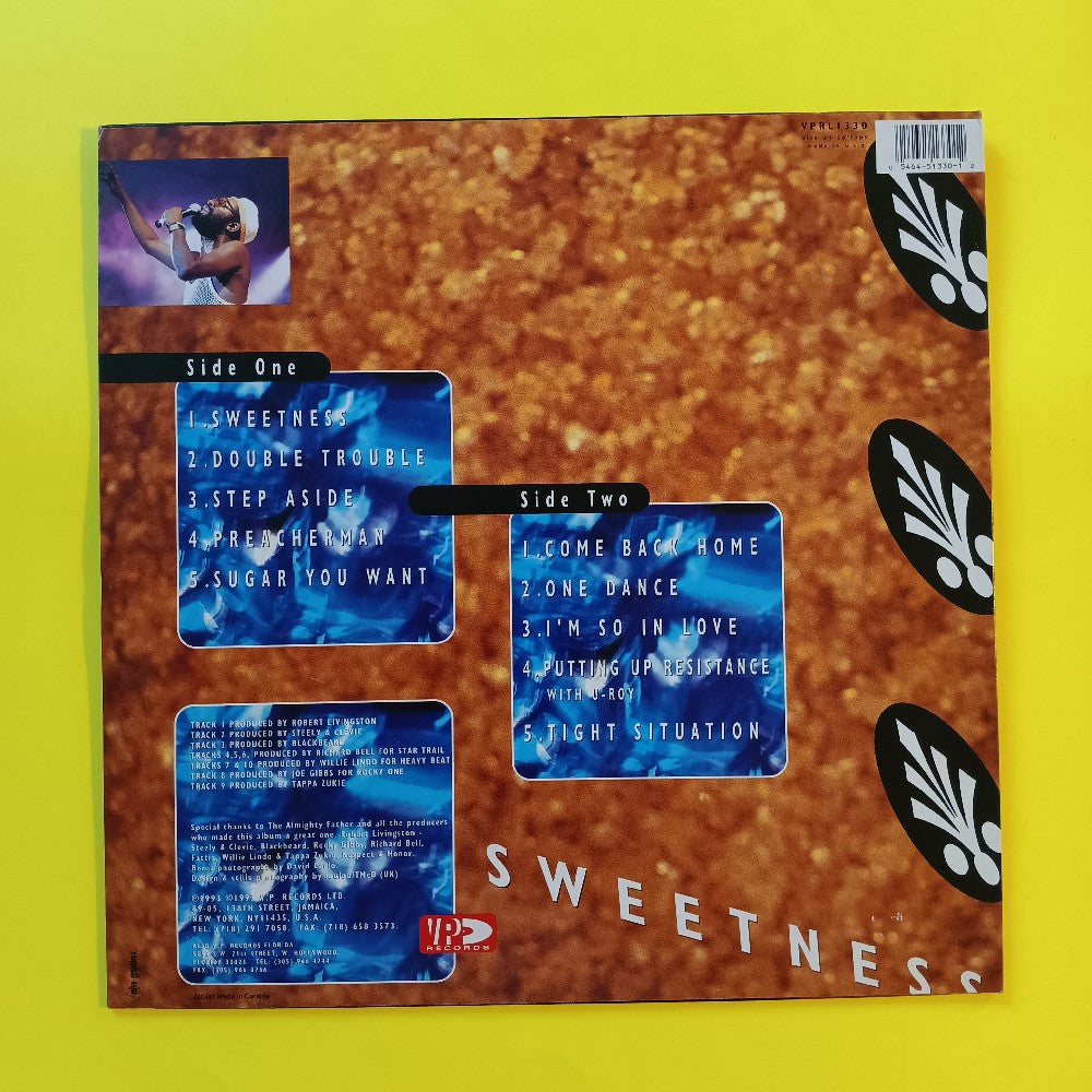 Beres Hammond - Sweetness - 1993 - VPRL 1330 - Used - VG++ - Vinyl