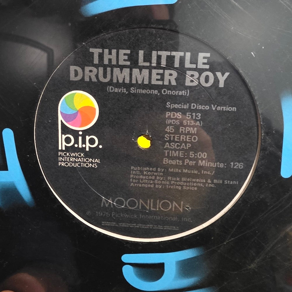 Moonlion - The Little Drummer Boy/ Sweet Georgia Brown  - 1976 - PDS 513 - New - Sealed - Vinyl