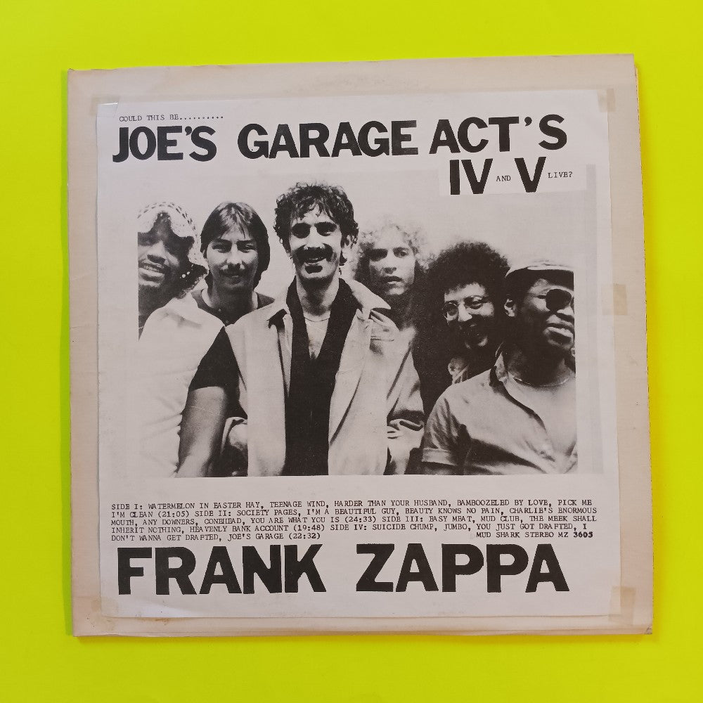 Frank Zappa - This Could Be... Joe's Garage Acts IV & V Live? - 1980 - MZ 3605 - Used - VG++ - Vinyl
