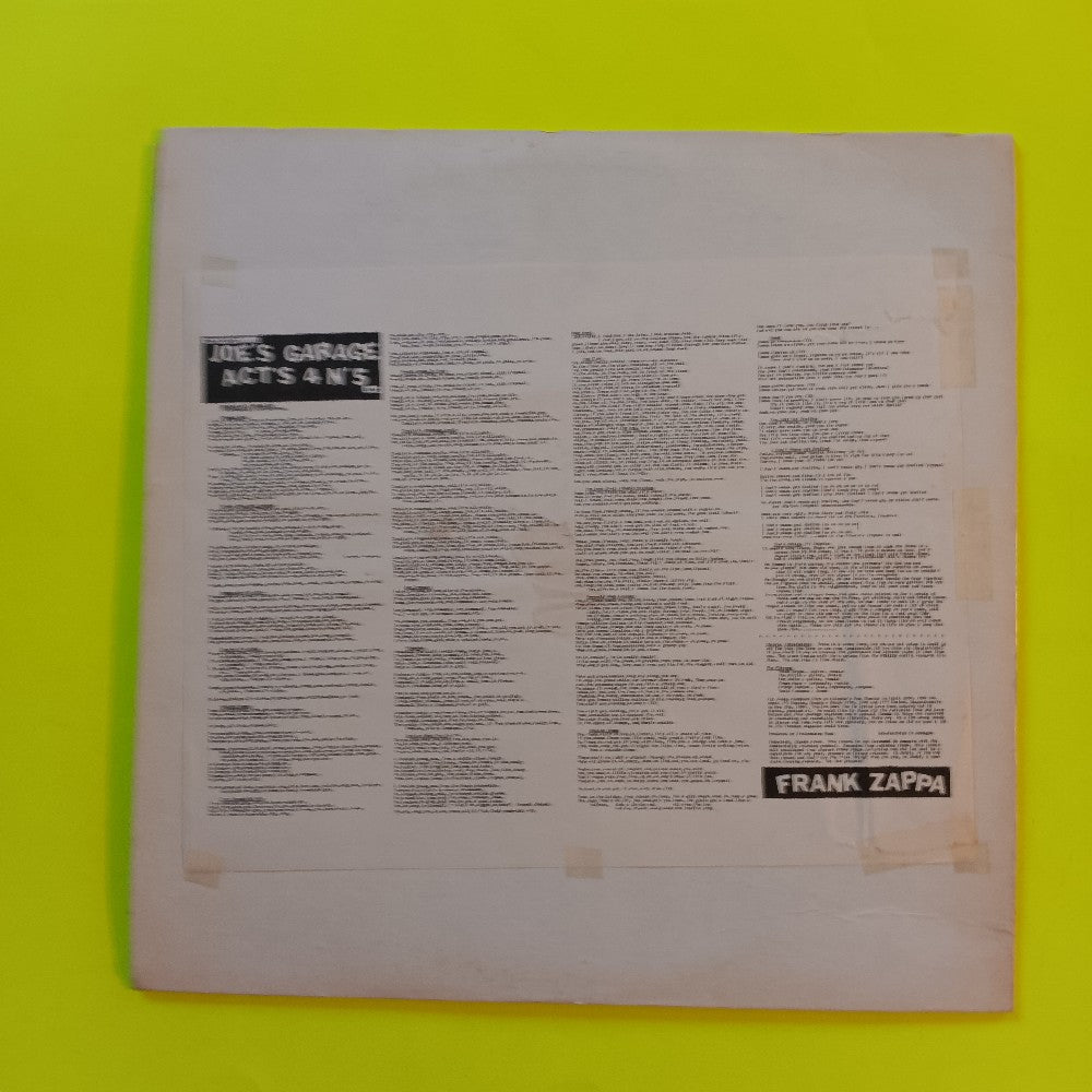 Frank Zappa - This Could Be... Joe's Garage Acts IV & V Live? - 1980 - MZ 3605 - Used - VG++ - Vinyl
