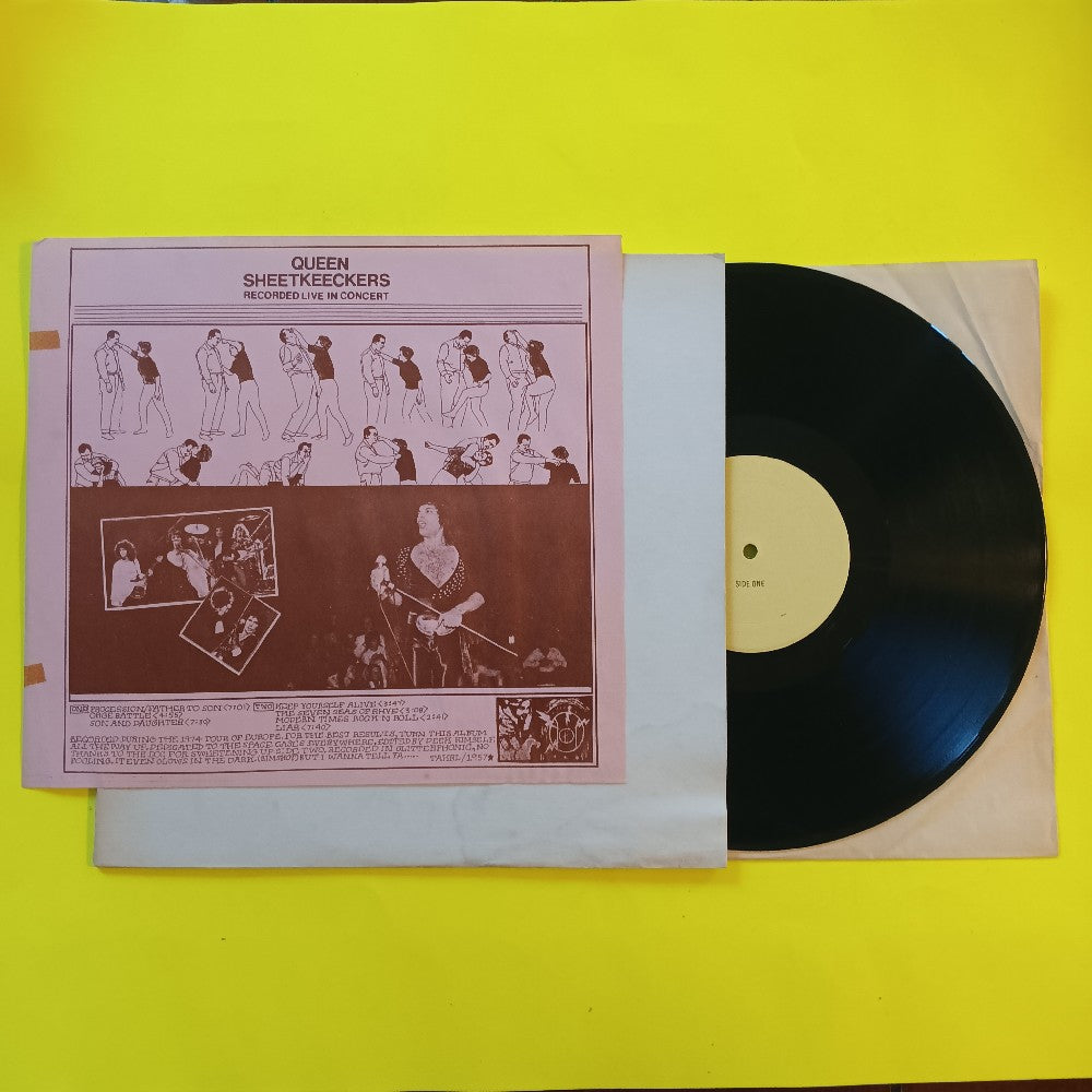Queen - Sheetkeeckers Recorded Live In Concert  - 1975 - TAKRL 1957 - Used - VG++ - Vinyl