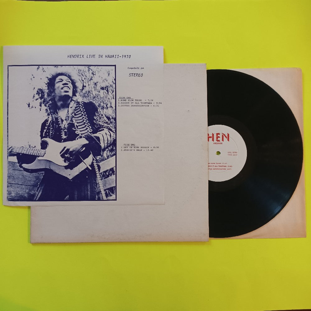 Jimi Hendrix  - Live In Hawaii 1970 - 1970 - Hen 37 - Used - VG++ - Vinyl