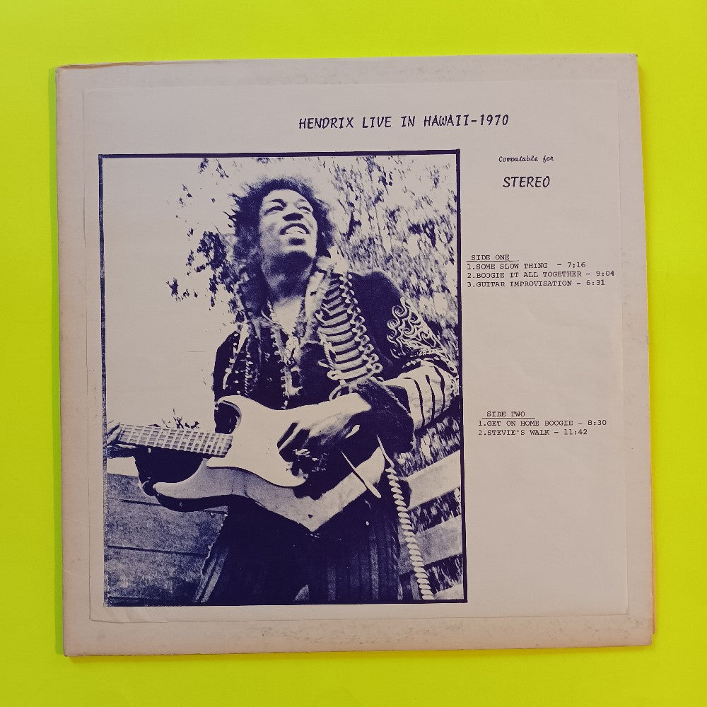 Jimi Hendrix  - Live In Hawaii 1970 - 1970 - Hen 37 - Used - VG++ - Vinyl