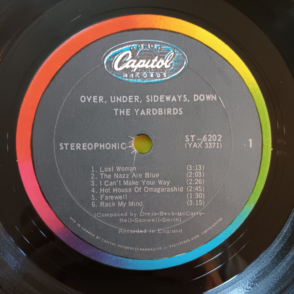 Yardbirds - Over Under Sideways Down CANADA - ST 6202 - Used - VG++ - Vinyl