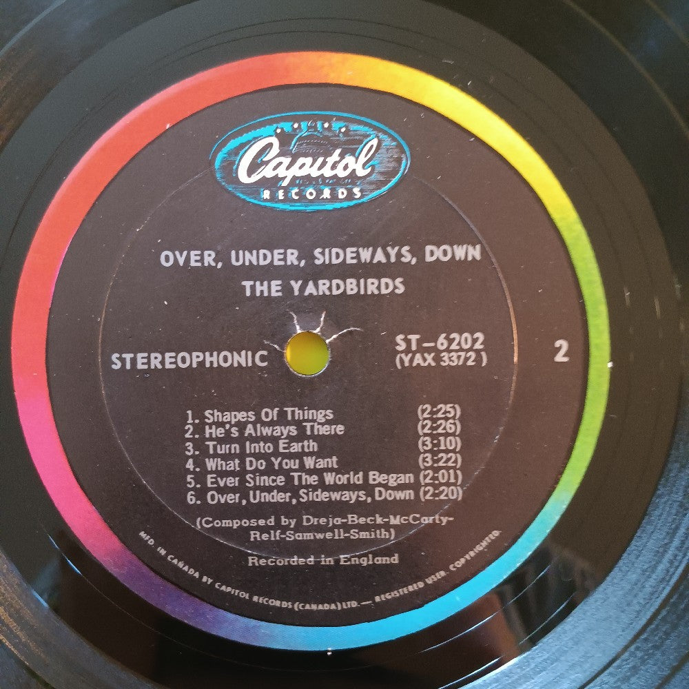Yardbirds - Over Under Sideways Down CANADA - ST 6202 - Used - VG++ - Vinyl
