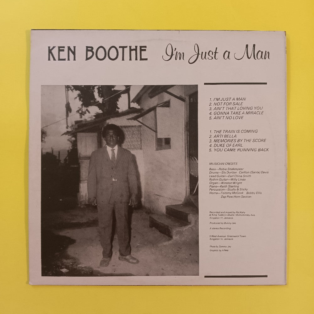 Kenny Boothe - I'm Just A Man JAMAICA - 1979 - BL009 - Used - VG++ - Vinyl