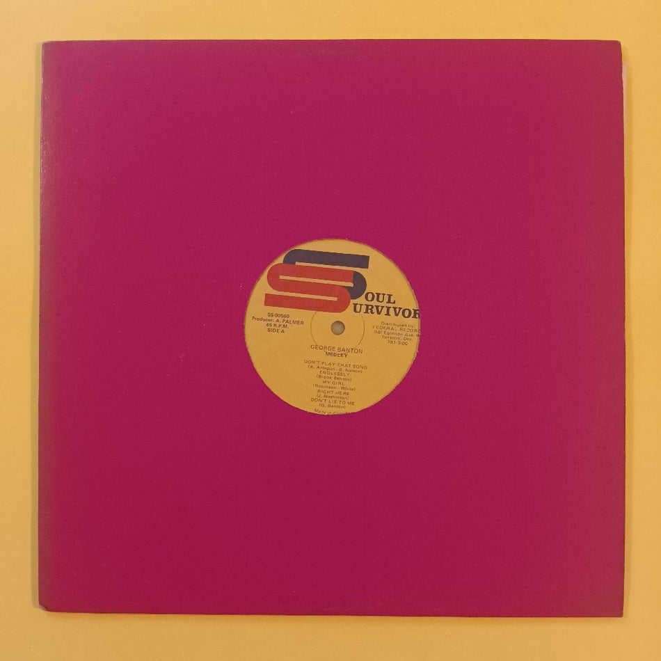 George Banton - Medley (Don't Play That Song)  - SS-00560 - Used - VG++ - Vinyl