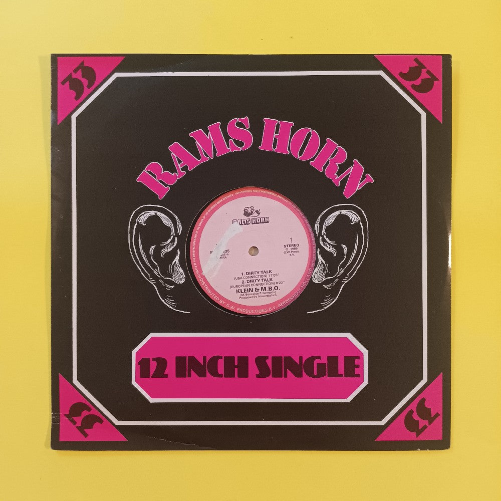 Klein & M. B. O.  - Dirty Talk HOLLAND Italo-Disco - 1985 - RHR 3435 - Used - VG++ - Vinyl