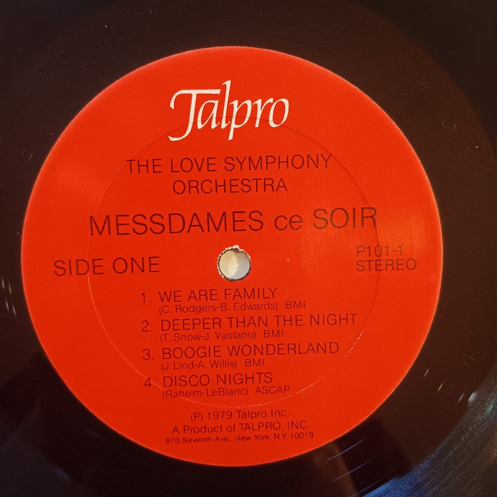Love Symphony Orchestra - Penthouse Presents Messdames Ce Soir POSTER & SHRINK - 1979 - P101 - Used - VG++ - Vinyl