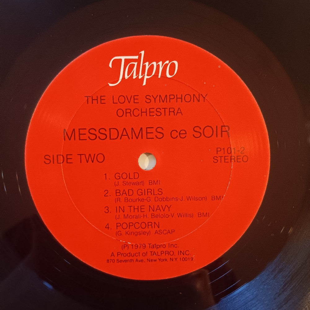 Love Symphony Orchestra - Penthouse Presents Messdames Ce Soir POSTER & SHRINK - 1979 - P101 - Used - VG++ - Vinyl