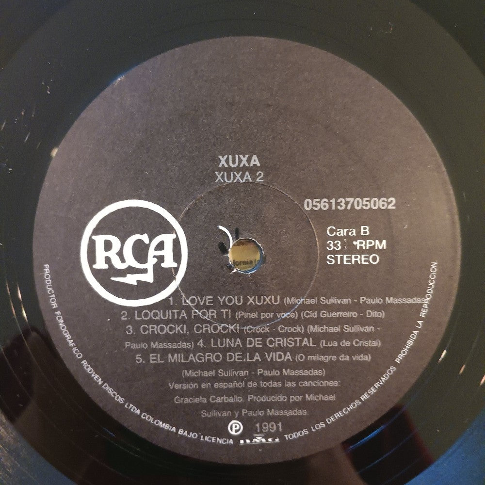 Xuxa - Xuxa 2 PROMO Colombia W. POSTER - 1991 - 05613705062 - Used - VG++ - Vinyl