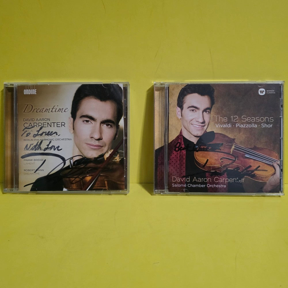 David Aaron Carpenter With Members Of The Berlin Philharmonic Orchestra - Lot Of 2 CDs Autograph David A. Carpenter Johannes Brahms / Frank Bridge / Robert Mann  - 2013 - ODE 1246-2 - Used - EX - CDs