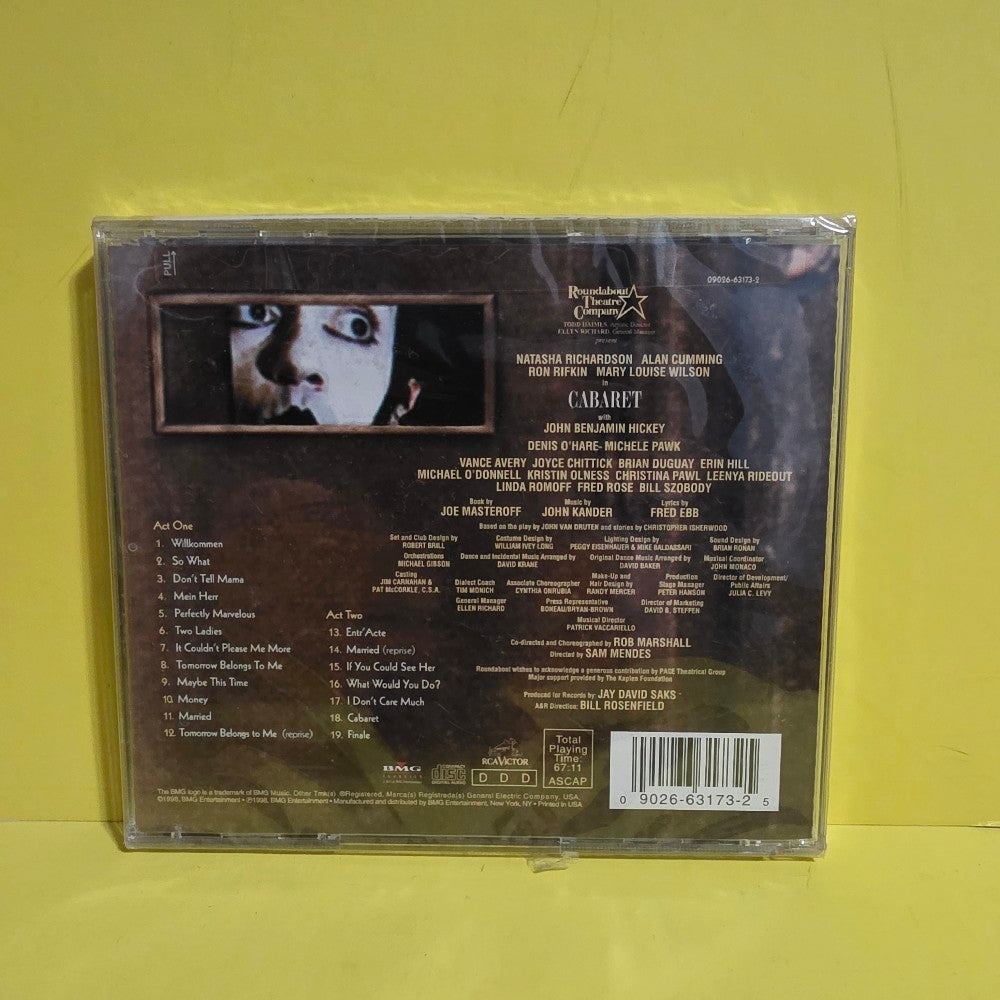 John Kander, Fred Ebb, Joe Masteroff - Natasha Richardson, Alan Cumming, Ron Rifkin, Mary Louise Wilson - 1998 - 09026 63173 2 - New - Sealed - CDs