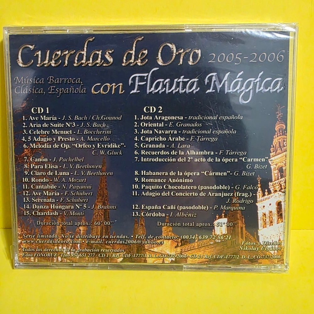 Cuerdas De Oro - Cuerdas De Oro Con Flauta Magica - 2007 - New - Sealed - CDs