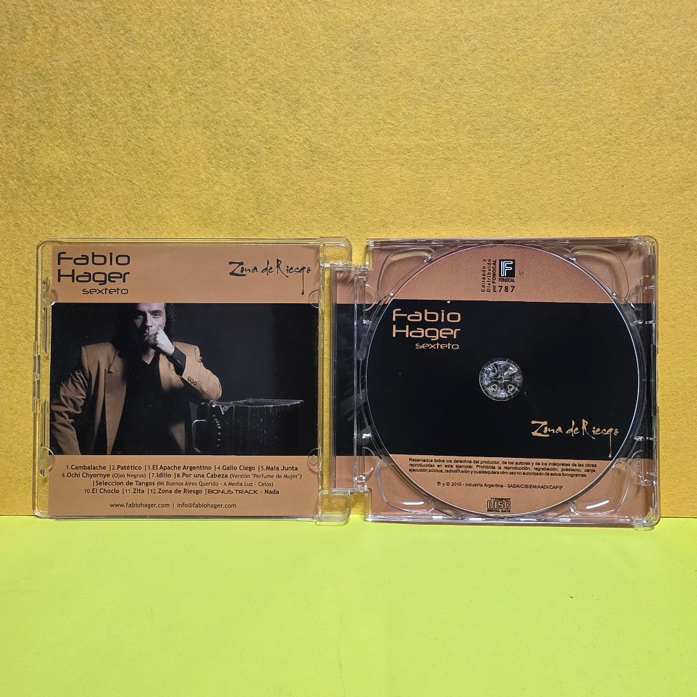 Fabio Hager Sexteto - Zona De Riesgo - 2010 - F 787 - Used - VG++ - CDs