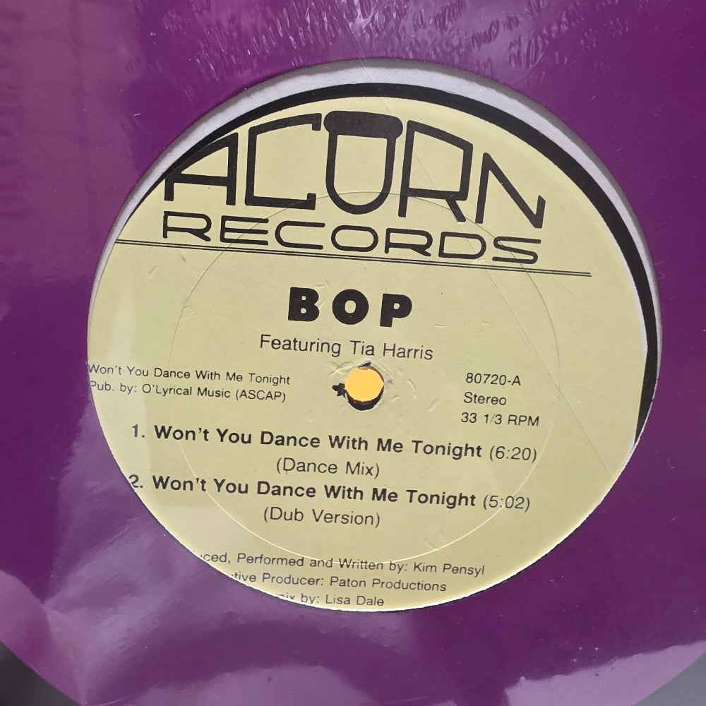 BOP Feat. Tia Harris - Won't You Dance With Me Tonight  - 1987 - 80720 - New - Sealed - Vinyl
