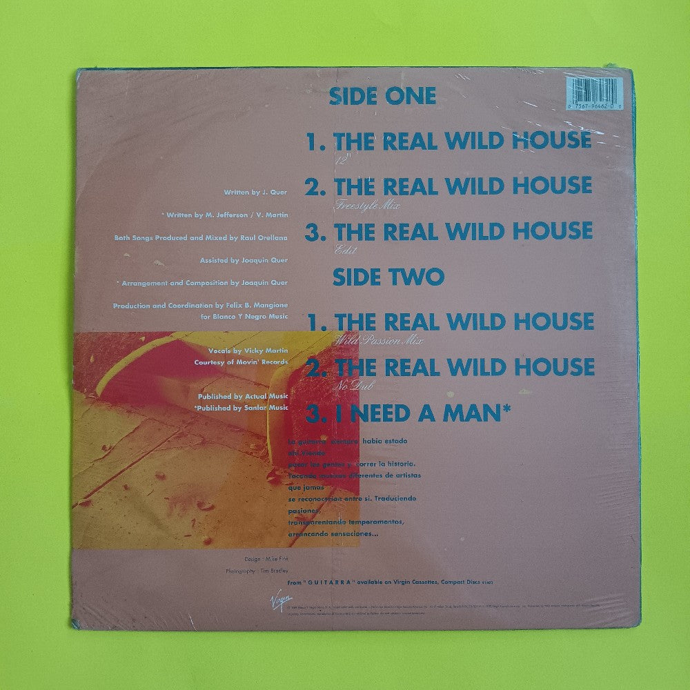 Raul Orellana - The Real Wild House - 1990 - 0-96462 - New - Sealed - Vinyl