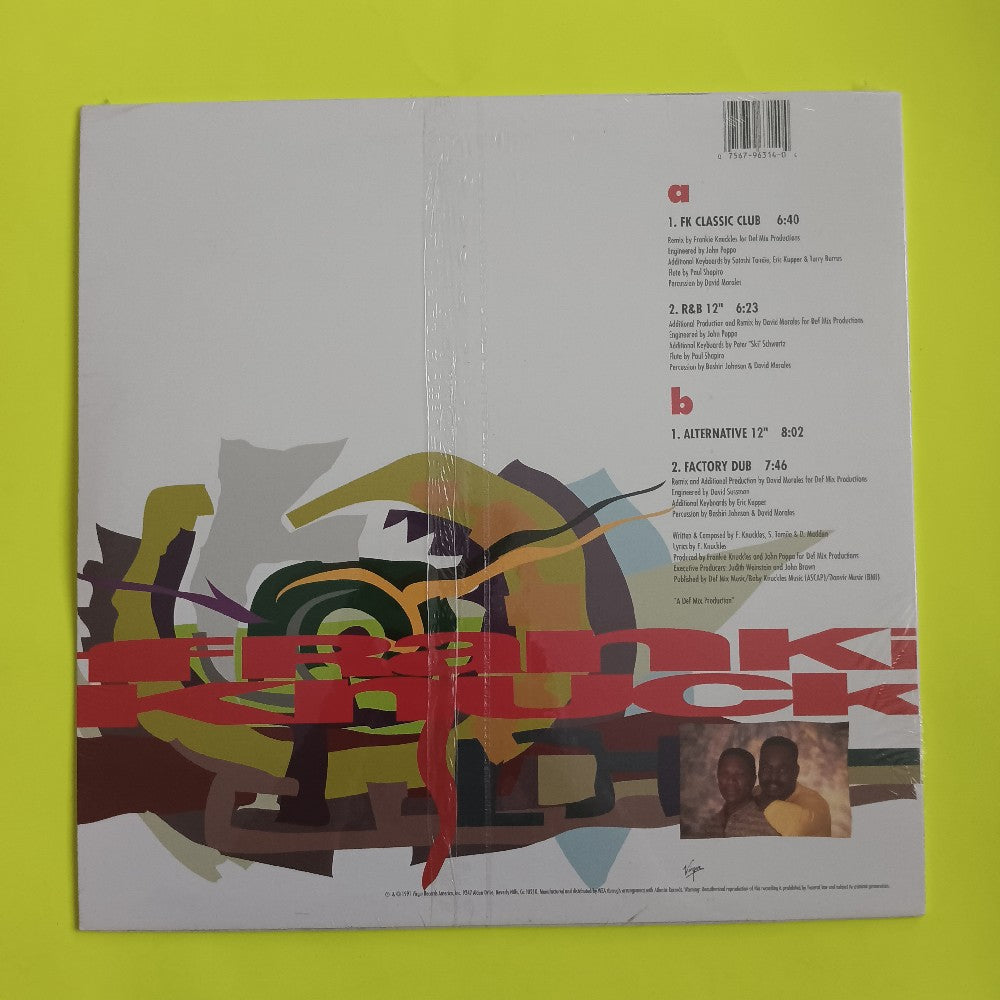 Frankie Knuckles Ft Shelton Becton - It's Hard Sometime - 1991 - 0-96314 - New - Sealed - Vinyl
