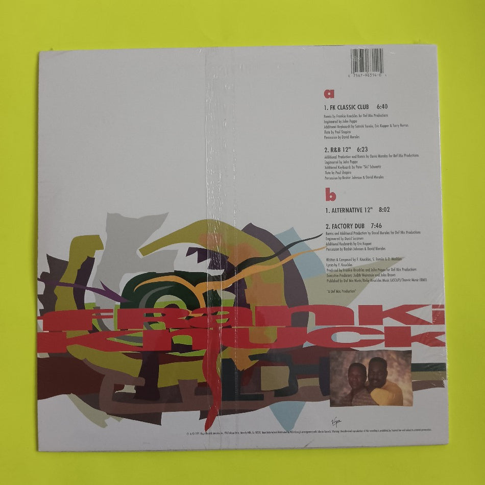 Frankie Knuckles Ft Shelton Becton - It's Hard Sometime - 1991 - 0-96314 - New - Sealed - Vinyl