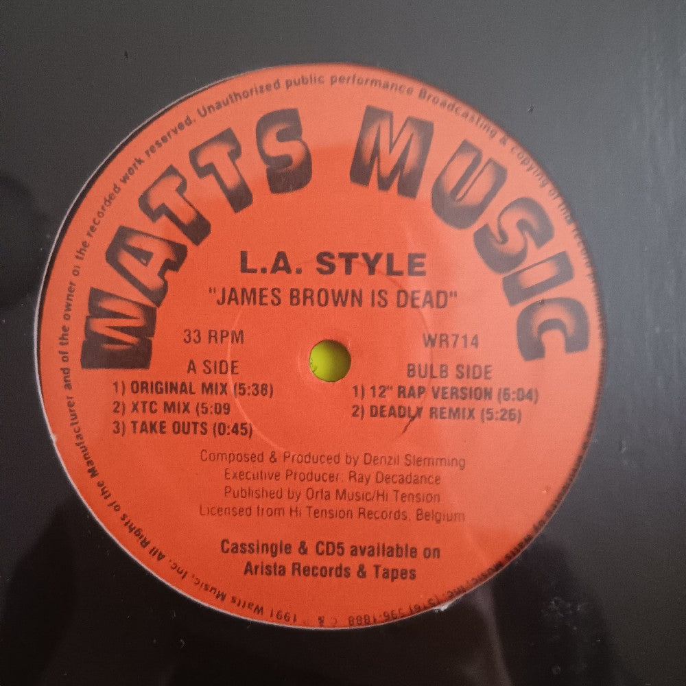 L.A. Style - James Brown Is Dead - 1991 - WR714 - New - Sealed - Vinyl
