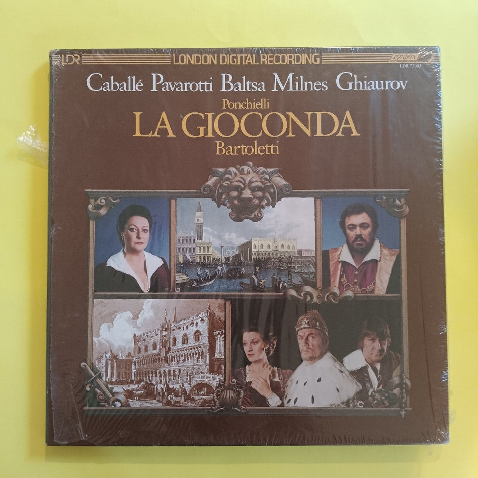Caballe Pavarotri Baltsa Milnes Ghiaurov - Ponchielli: La Gioconda 3 LP Box - 1981 - LDR 73005 - New - Sealed - Vinyl