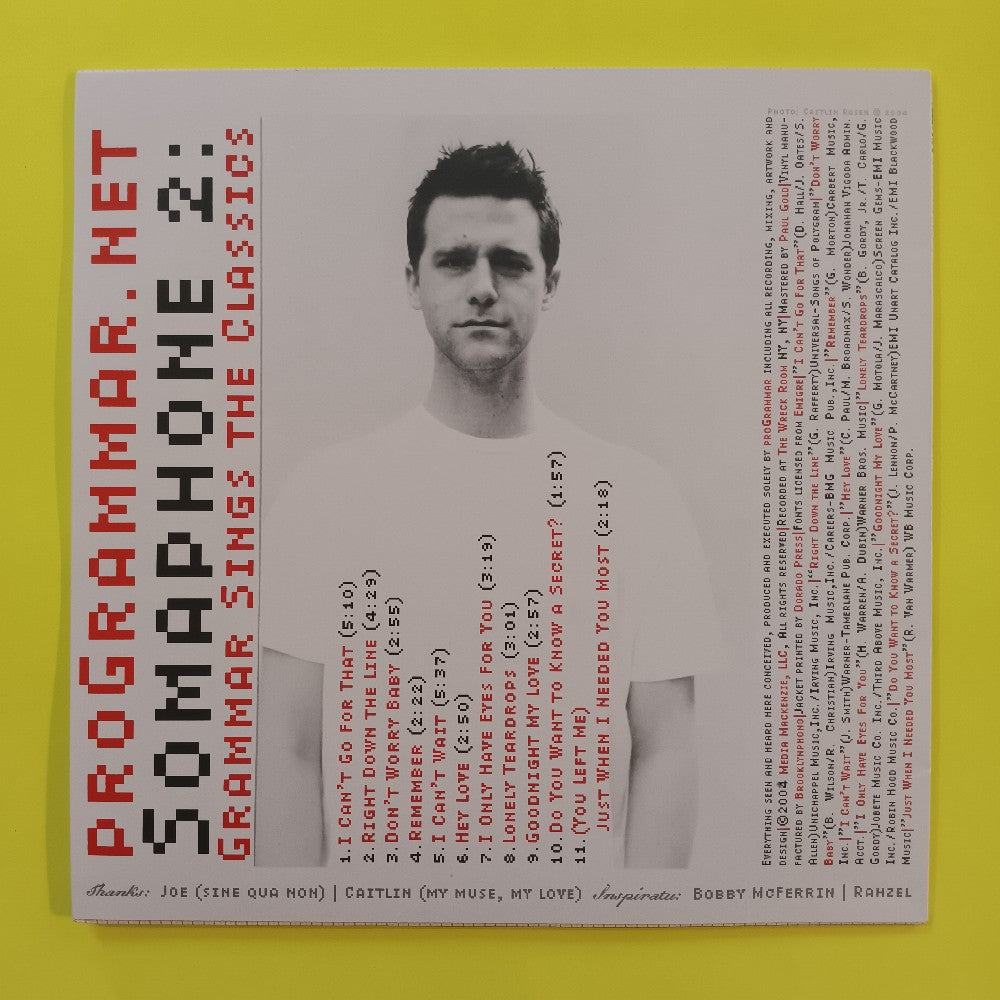 Programmar  - Somaphone 2: Grammar Sings The Classics - 2004 - MM-001 - Used - VG++ - Vinyl