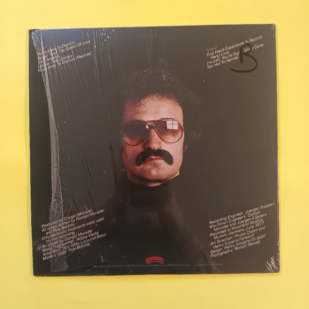 Giorgio Moroder - From Here To Eternity SHRINK  - 1977 - NBLP 7065 - Used - EX - Vinyl