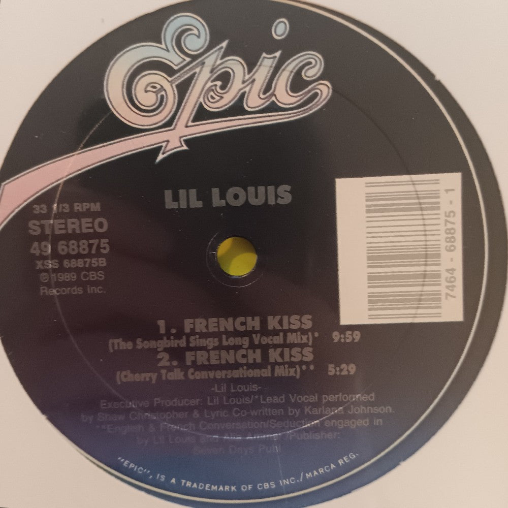 Lil Louis - French Kiss MISPRINT - 1989 - 49 68875 - New - Sealed - Vinyl