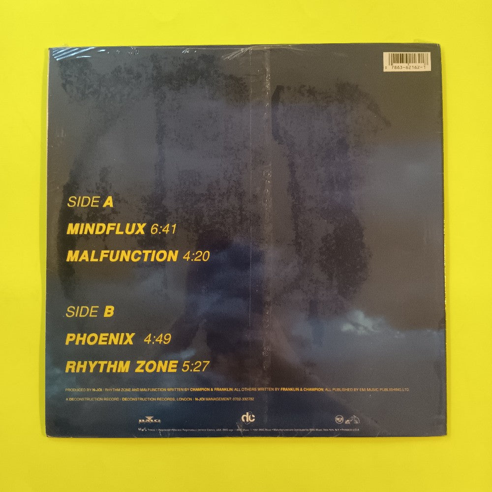 NJoi - Mindflux / Malfunction / Phoenix / Rhythm Zone EP - 1991 - 07863 62162-1 - New - Sealed - Vinyl