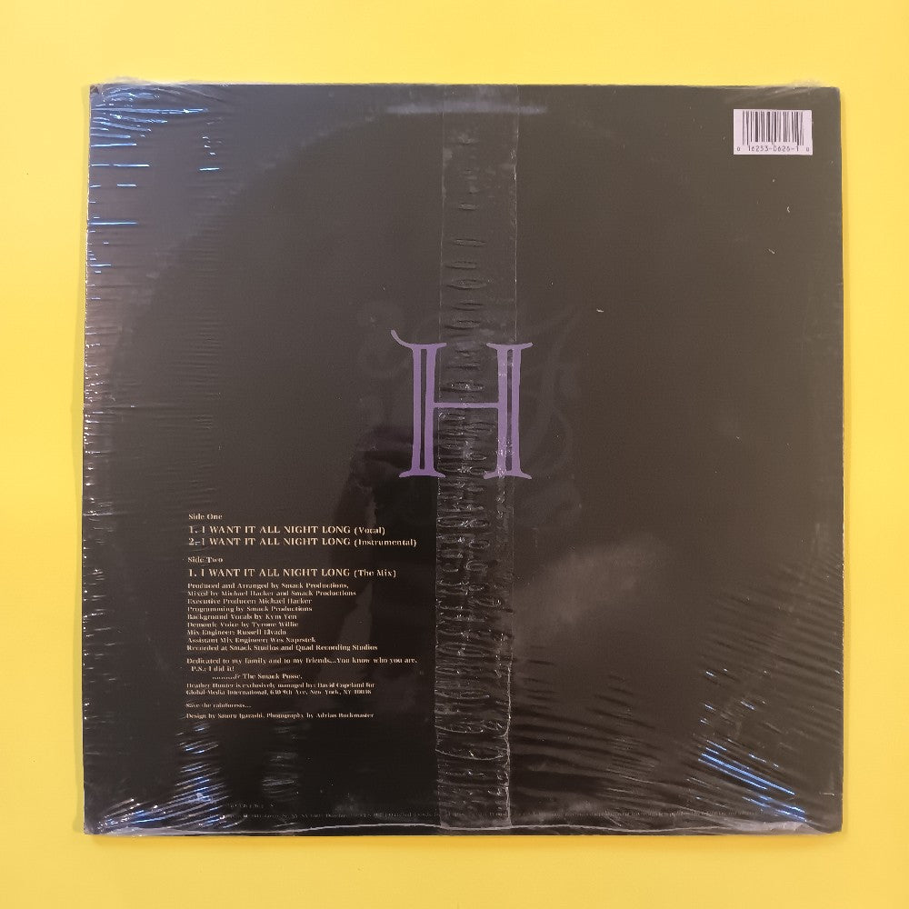 Heather Hunter - I Want It All Night Long - 1993 - 162-530 626-1 - New - Sealed - Vinyl