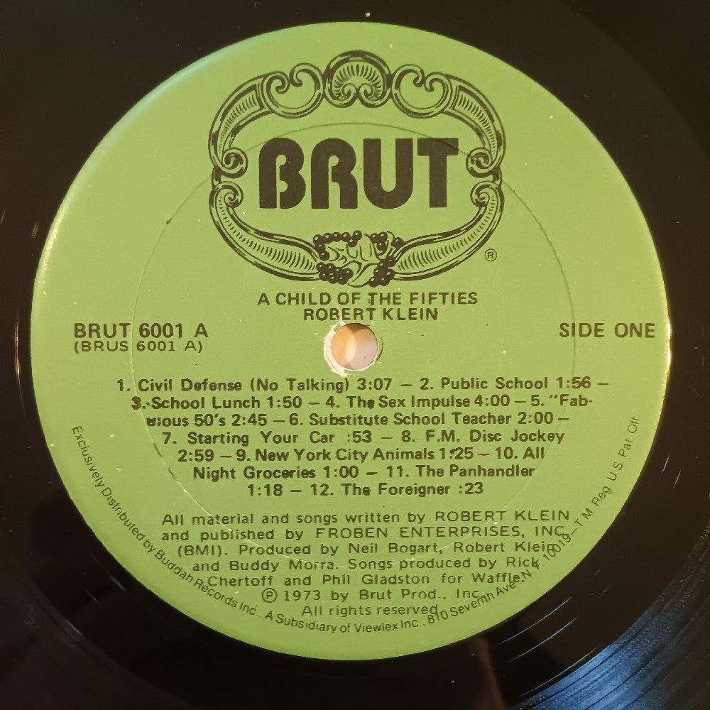 Robert Klein - Child Of The Fifties 2x AUTOGRAPHS - 1973 - BRUT 6001 - Used - VG+ - Vinyl
