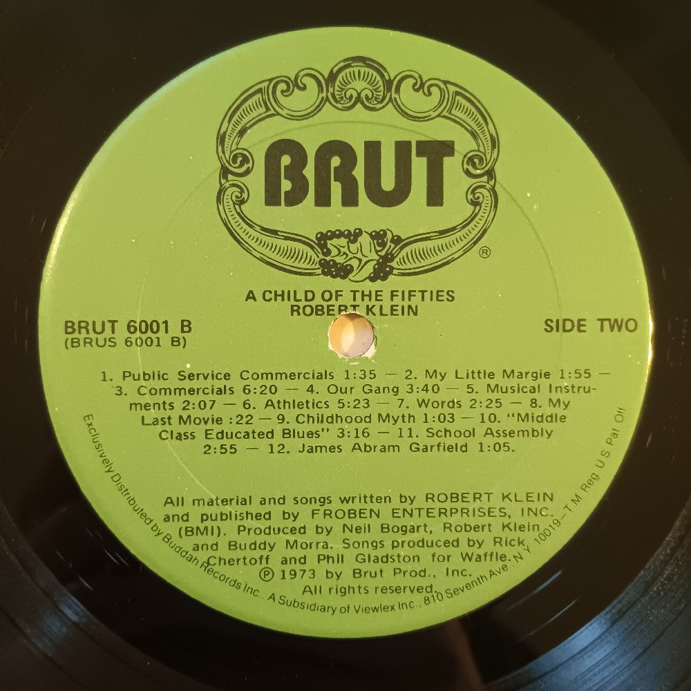 Robert Klein - Child Of The Fifties 2x AUTOGRAPHS - 1973 - BRUT 6001 - Used - VG+ - Vinyl