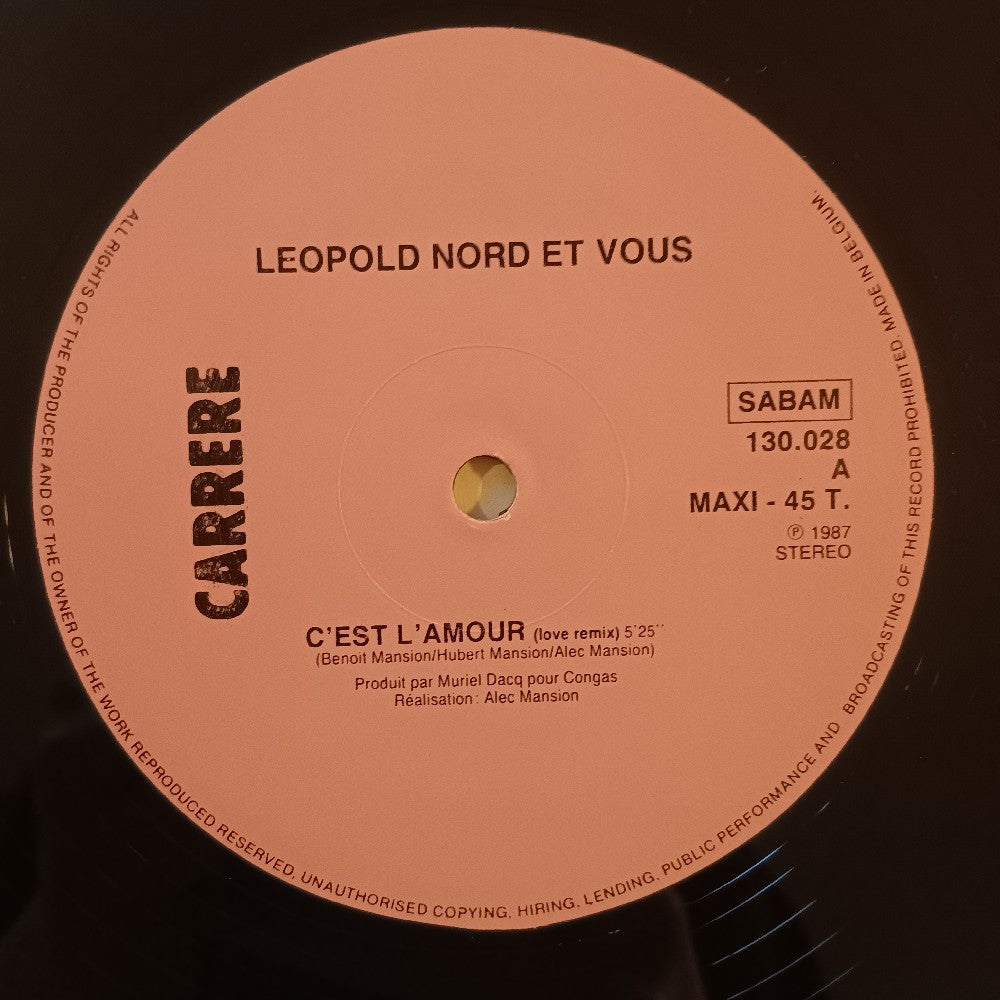 Leopold Nord & Vous - C'est L'Amour BELGIUM - 130 028 - Used - VG++ - Vinyl