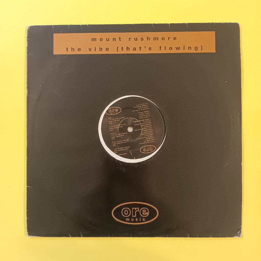 Mount Rushmore - The Vibe (That's Flowing) UK - 1993 - Ag 1 - Used - VG++ - Vinyl