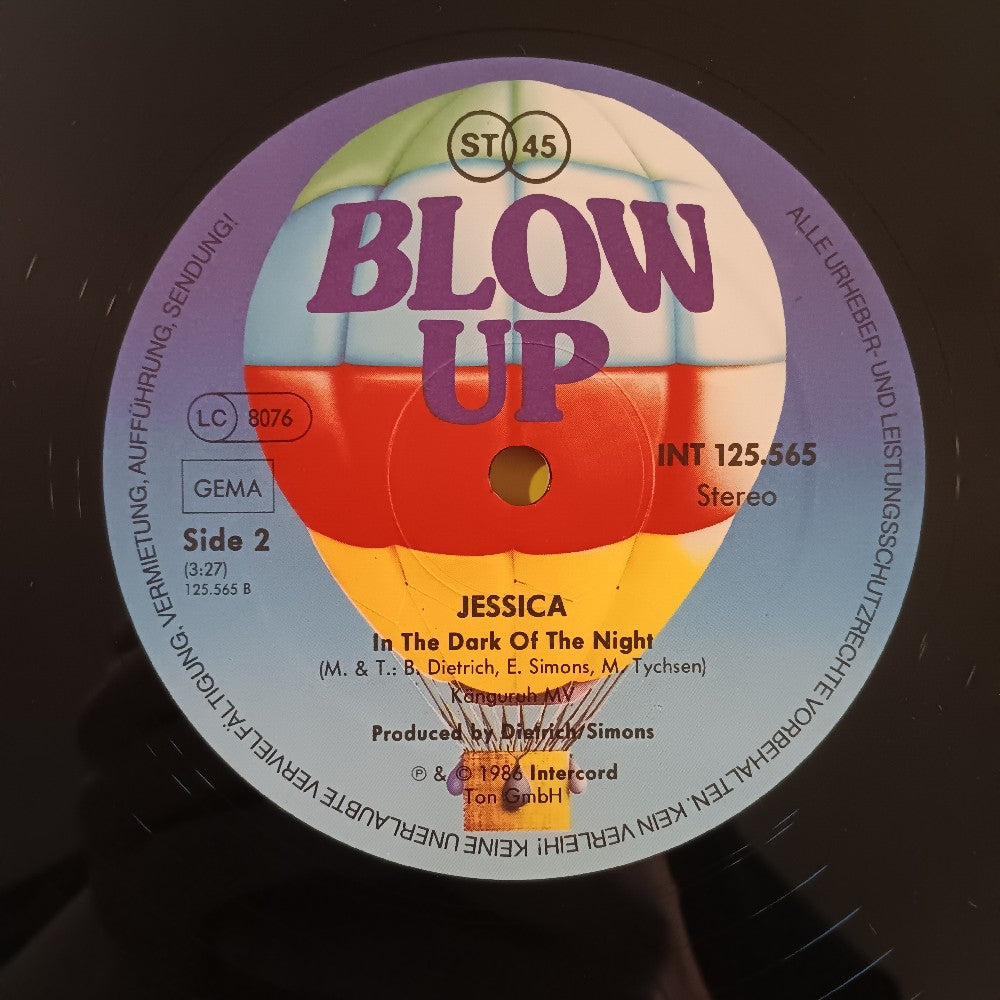 Jessica - Like A Burning Star GERMANY ITALO-DISCO - 1986 - INT 125.565 - Used - VG++ - Vinyl