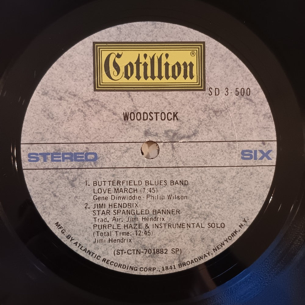 Various - Woodstock Original Soundtrack 3LP Auto-Coupled - 1970 - SD 3-500 - Used - VG++ - Vinyl